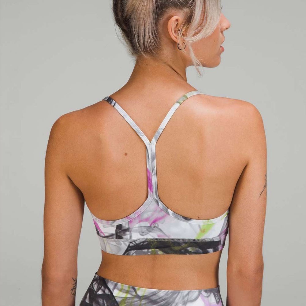 Lululemon Throwback Print Flow Y Bra - Picture 2 of 6